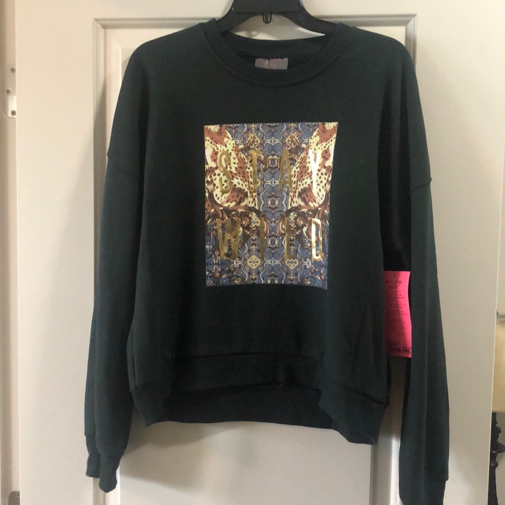 Betsy Johnson stay wild sweatshirt